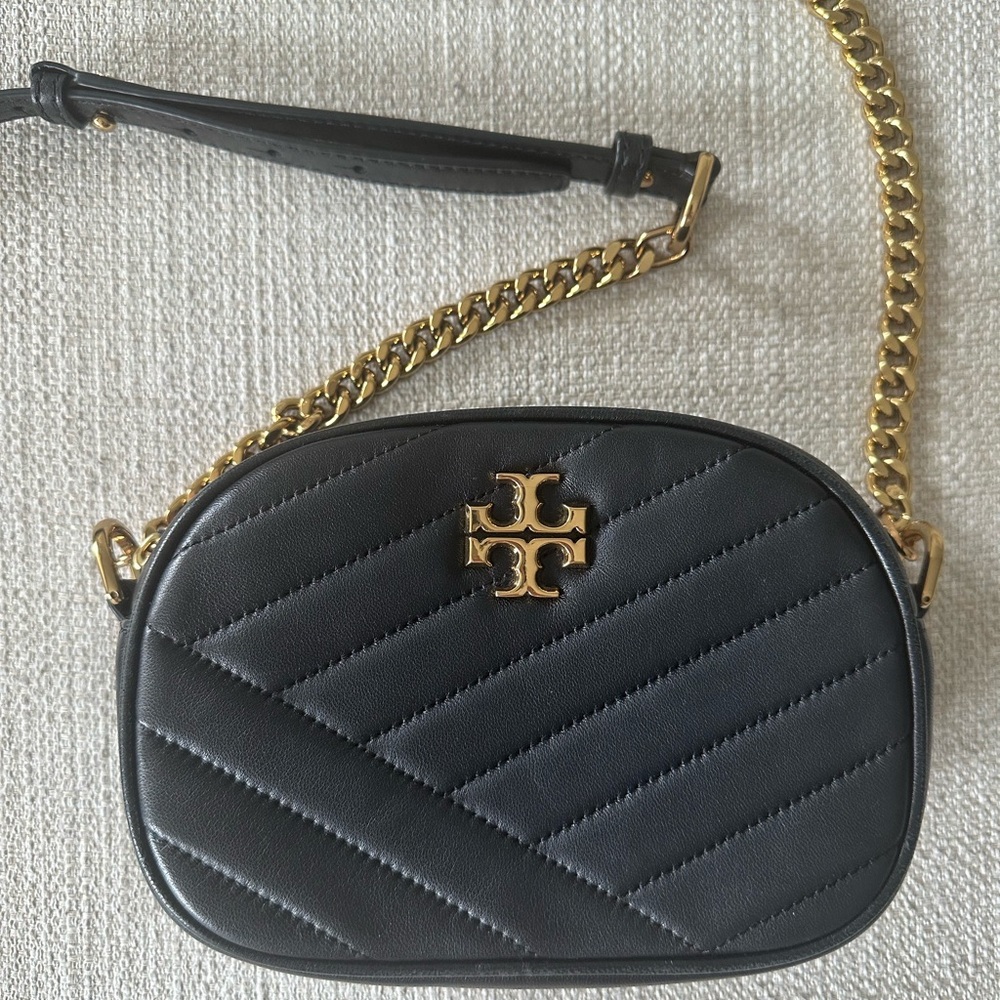 Tory Burch Kira Chevron Quilted Camera Crossbody Bag